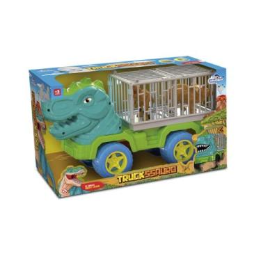 Imagem de Carrinho Pick-Up c/ Gaiola Caminhão Truckssauro Infantil - UTILIZAÍ DI