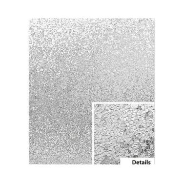 Imagem de Filme De Vidro Fosco Decorativo 3D Em Vinil Não Adesivo Para Banheiro 