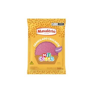 Imagem de Granulado Crocante Rosa Mavalerio C/ 500 Gramas