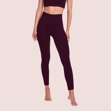 Imagem de Calça Legging Plie Treino Feminina Fitness Academia, Roxo, M