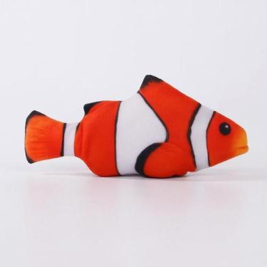 Imagem de Peixe de Brinquedo Mexedor para Gatos 18cm - PALHAÇO - Snel Pets, Únic