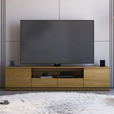 Imagem de Rack para Tv 85 Polegadas 2 Portas 2 Gavetas Liz Yescasa Carvalho