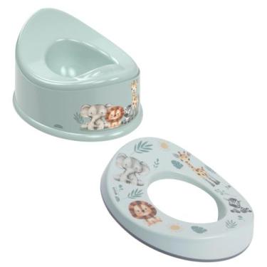 Imagem de Kit Desfralde Penico Assento Sanitário Redutor Vaso Plasútil, Safari