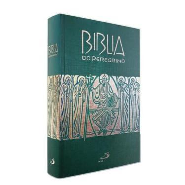 Imagem de Bíblia Sagrada De Estudo Do Peregrino Completa Católica Capa Cristal -