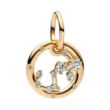 Imagem de Pingentes De Prata 925 Banhados a Ouro 18K Com 12 Signos Do Zodíaco Pa