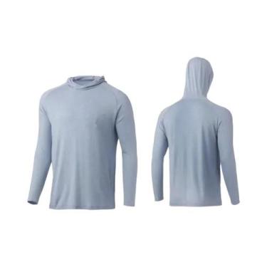 Imagem de Camiseta De Pesca Masculina De Manga Longa Com Proteção UV, Respirável