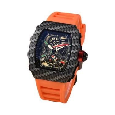 Imagem de Relógio masculino de moda casual europeu e americano em forma de barri