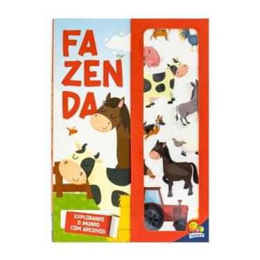 Imagem de Livro A Fazenda Interativo C/ Adesivos Reutilizáveis Infantil Montesso