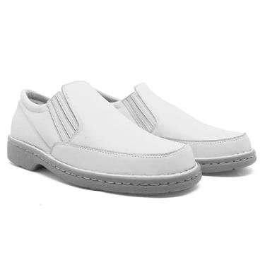 Imagem de Sapato Branco Masculino Enfermagem Conforto Anti-Stress 310 (38)