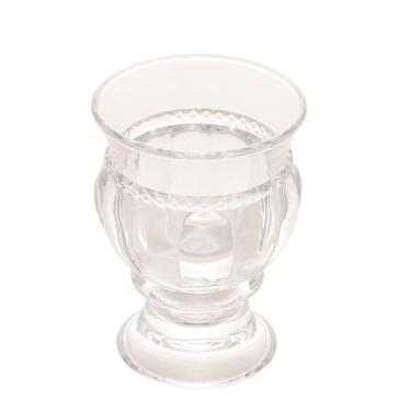 Imagem de Vaso Cachepot De Cristal Diamante Transparente 10cm Lyor