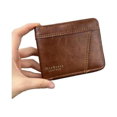 Imagem de Carteira Masculina De Grande Capacidade, Carteira Curta De material si