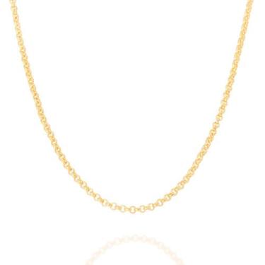 Imagem de Cordão Rommanel Fio Elo Portugues 42 Cm 530677 42 Cm Cor:Dourado, Dour