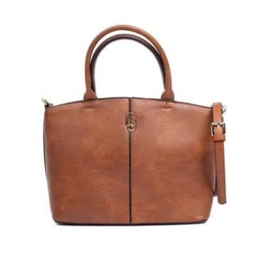 Imagem de Bolsa Feminina WJ Tiracolo Média Burnished Marrom-Feminino