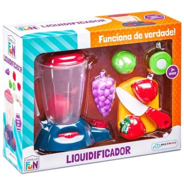 Imagem de Liquidificador Infantil de Brinquedo Creative Fun C- Frutas para Faz de Conta com Acessórios Multikids