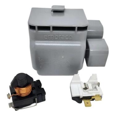 Imagem de Kit rele com protetor termico embraco 1/4 emr80 127v or