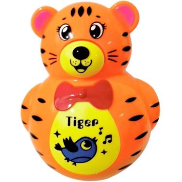 Imagem de Brinquedo Infantil Tigre Teimoso Musical com Som e Luz Interativo para Estimular a Imaginação DM Toys