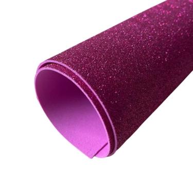 Imagem de Placa de Eva com Glitter Dubflex em E.V.A. 40cm X 48cm Rosa Kit com 10 Folhas para Arte...