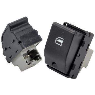 Imagem de Tecla Botão Vidro Elétrico Dianteiro Direito F103 Preto para Fox Gol Polo Voyage com Conector Original Simples Universal