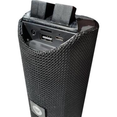 Imagem de Caixa de Som Bright C01 6W com Bluetooth 5.0, USB, Micro SD, TF, AUX P2 e Rádio FM Preto