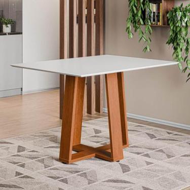 Imagem de Mesa de Jantar 4 Lugares Multimóveis CR50240, Cinamomo/Off White