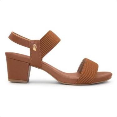 Imagem de Sandália Usaflex Feminina Elástico Salto Bloco Y8204-Feminino