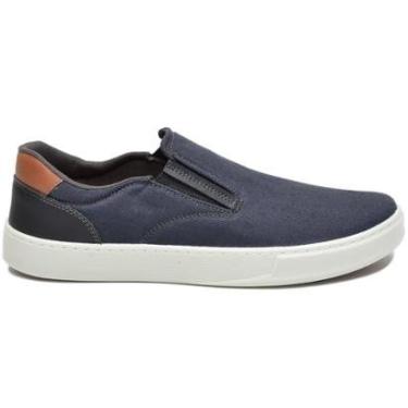Imagem de Tênis Slip On Masculino Calce Fácil Lona Elástico Tênis Adulto Casual Dia a Dia-Masculino