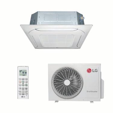 Imagem de Ar Condicionado Split Cassete 4 Vias LG Wi-Fi Inverter 24.000 Btus Quente e Frio 220V R-32