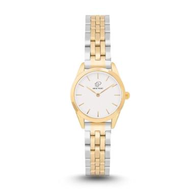 Imagem de Relógio Feminino Bicolor Elegante Delicado Pequeno New Port-Feminino