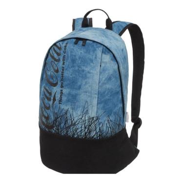 Imagem de Mochila Costas Juvenil Estilo Jeans Coca-cola Scrible PAcific-Unissex