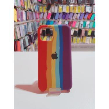 Imagem de Capa Capinha Compatível Celular IPhone 11 Pro Case Arco-íris - Mustang