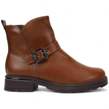 Imagem de Bota Piccadilly Cano curto Maxi 735031 Feminino, 35, Conhaque