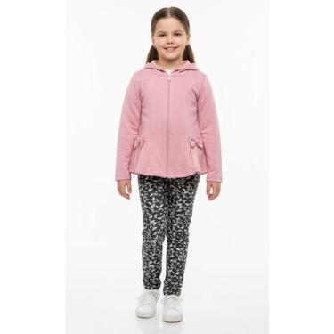 Imagem de CONJUNTO FEMININO MOLETOM EM VÁRIAS ESTAMPAS Nº 4 AO 8 - Sempre Kids, 