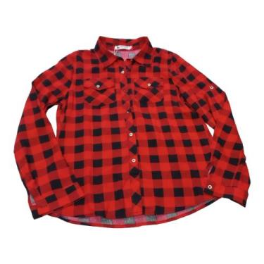 Imagem de Camisa Xadrez Feminina Vermelho Preto Festa Junina Arraial LU8633 RCH 