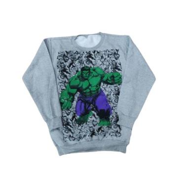 Imagem de Blusa Moletom Infantil Hulk Casaco Personagem - Belos e Belas , 12