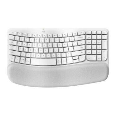 Imagem de Teclado bluetooth logitech wave keys branco 920-012282