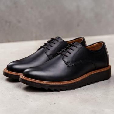 Imagem de Sapato Social Masculino Oxford Casual Elegante Derby Moderno Tratorado