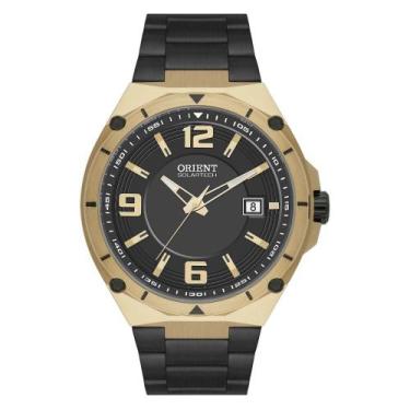 Imagem de Relógio Masculino Orient Solartech Preto/Dourado Exclusivo, Preto