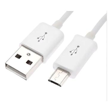 Imagem de Cabo Dados Micro Usb Turbo V8 Branco Modelo K 16 - Importada