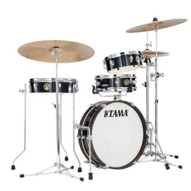 Imagem de Bateria Shell Pack Preta Hairline Tama Pancake LJK48P-HBK