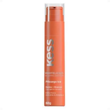 Imagem de Gel Dental Kess Whitelicious Dentes Mais Brancos Pêssego Ice 60g - BEL