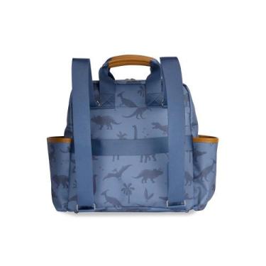 Imagem de Mochila de Maternidade Vintage MasterBag Dinossauro Azul, Azul
