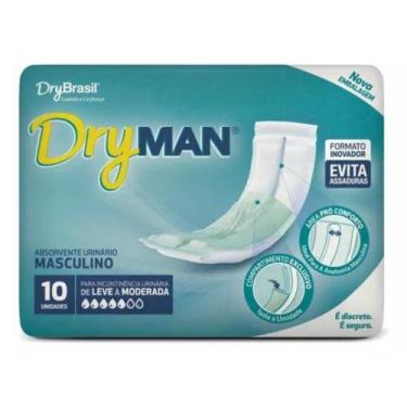 Imagem de Absorvente para Incontinência Urinária DryMan Masculino 10 un - DRYBAR