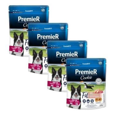 Imagem de Kit 4x premier cookie fit ad frango/batata doce 250g