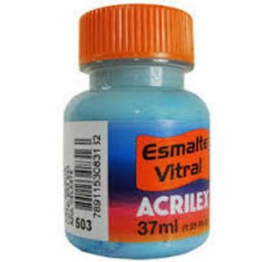 Imagem de Esmalte Vitral Acrilex Azul Celeste 37ML