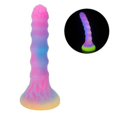 Imagem de Plug Anal Alien Fluorescente de Silicone 21,2 cm x 3,8 cm - no-brand