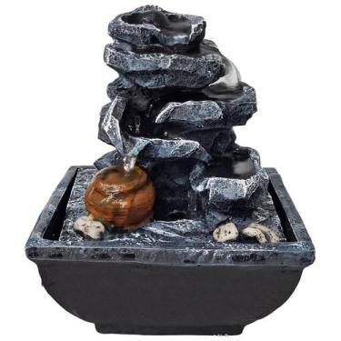 Imagem de Fonte De Água Decorativa Queda Cascata Mini Relaxante Bivolt - M3 Deco