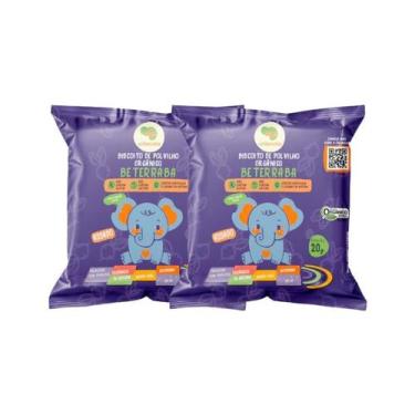 Imagem de Kit 2X: Biscoito de Polvilho Beterraba Vegano Orgânico Crilancha 20g