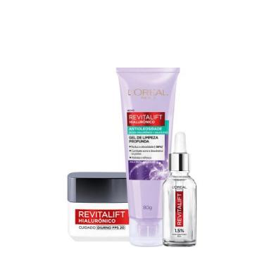 Imagem de Kit L'Oréal Paris Revitalift Gel De Limpeza  Anti-Idade FPS 20 e Sérum