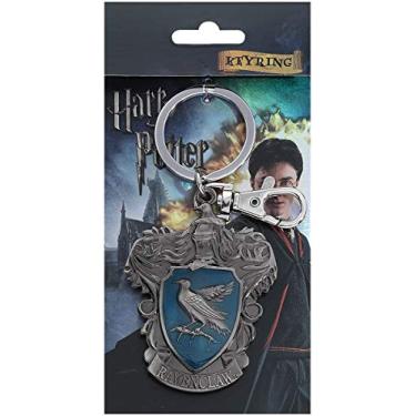 Imagem de Chaveiro de estanho com brasão escolar da Corvinal Harry Potter, prata