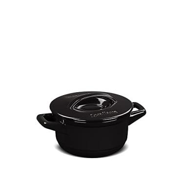 Imagem de Caçarola de Cerâmica Duo+, 16cm, 1,1 Litros, Preto, Ceraflame